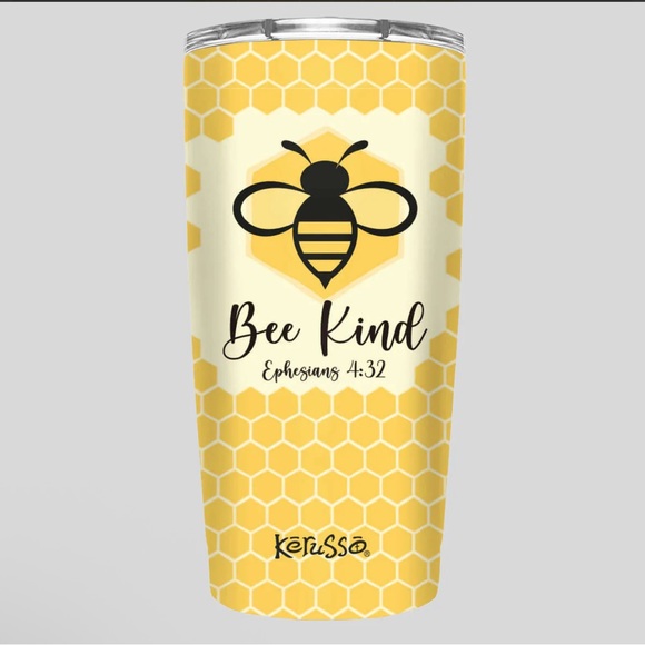 Kerusso Other - Kerusso  20 oz Stainless Steel Tumbler - "Bee Kind"